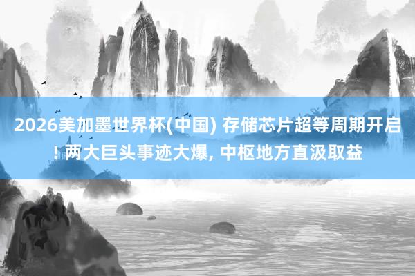 2026美加墨世界杯(中國) 存儲芯片超等周期開啟! 兩大巨頭事跡大爆， 中樞地方直汲取益
